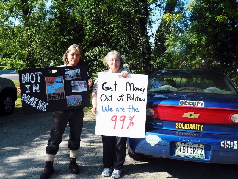 Wiscasset women support Occupy Maine Boothbay Register